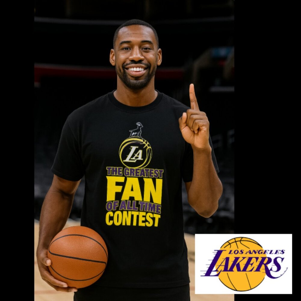 Los Angeles Lakers The Greatest Fan of All Time Contest T-Shirt (Size XL)